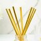 50 Gold 8 in Metallic Disposable Paper Drinking STRAWS Party Events Decorations
